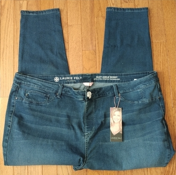 Laurie Felt Silky Ankle Skinny Leggings Jeans 3X - Picture 1 of 11
